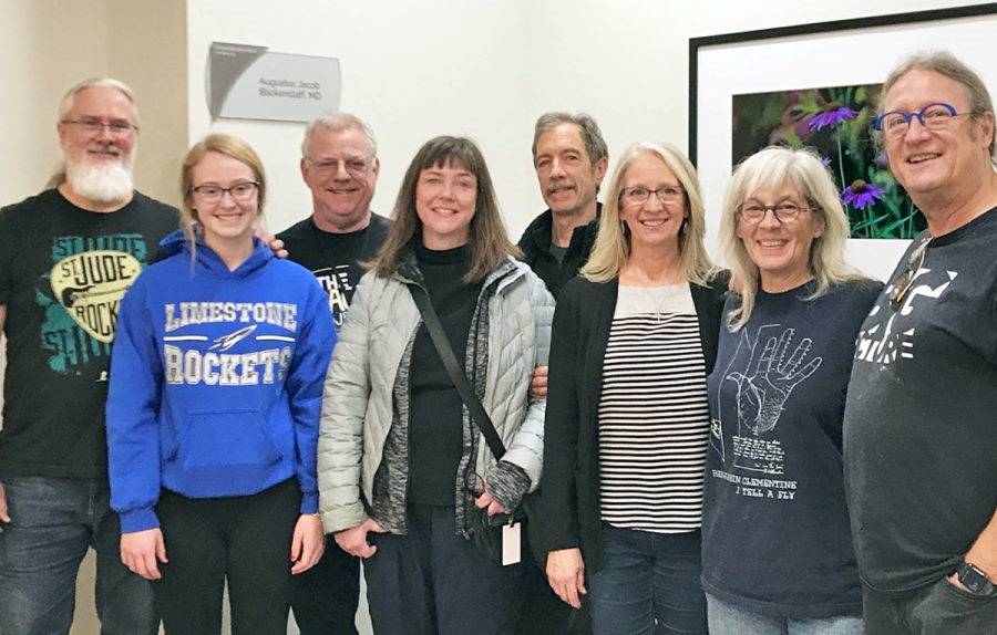 Pictured (left to right): Andrew Hattermann, Marie Hatterman, Mike McGarvey, Michelle Funk, Rick Melby, Linda Hattermann, Eileen Leunig, Doug Leunig.