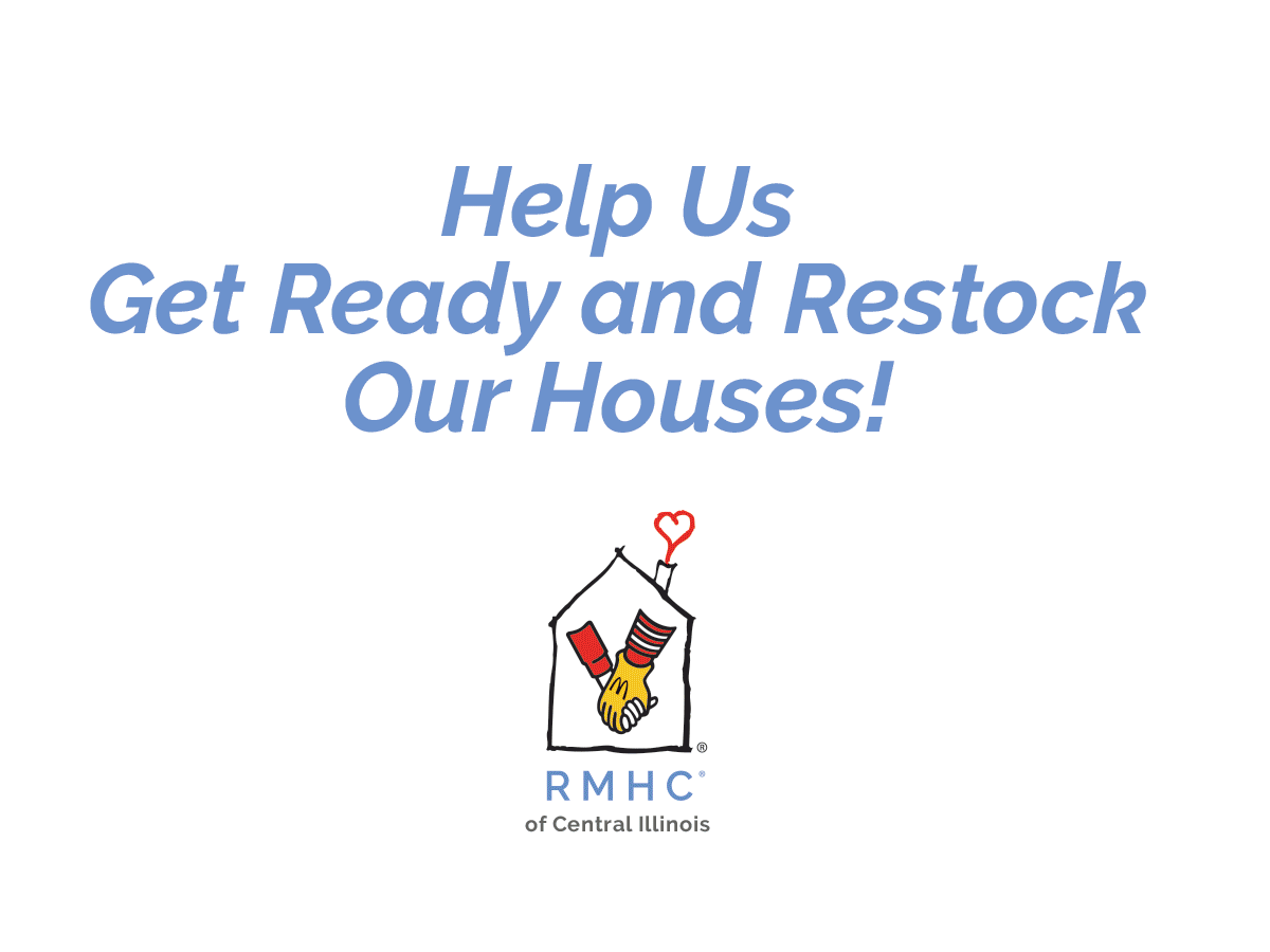 Help us get ready and restock out houses!